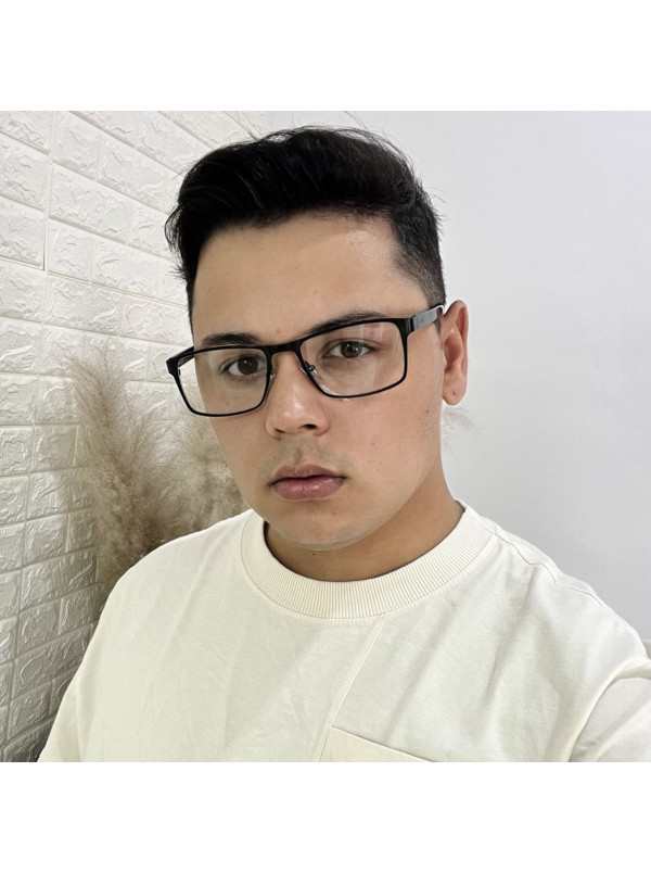 Armação de Óculos AQ240504 Retangular Preto